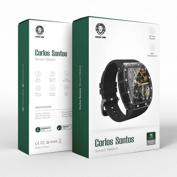 ساعت هوشمند کارلوس سانتوس گرین لاین مدل Green Lion Carlos Santos